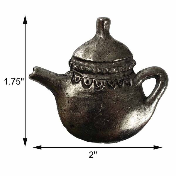 Vintage Knob Antique Silver Solid Brass Teapot Renovators